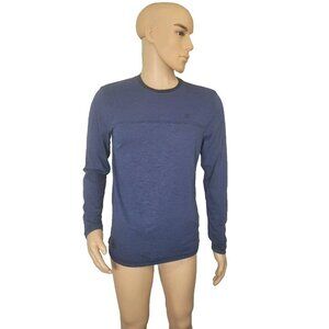 Hurley Men's T-Shirt Size S Blue Round Neck Long Sleeve  New 30